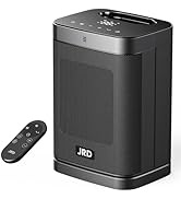 Space Heater Indoor with 80°Oscillation, Thermostat, 12h Timer, Fast Heat, Eco Mode, Remote, Smal...