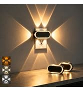 Briignite Night Light Plug into Wall, 3CCT Projector Night Light 2 Pack | Stepless Dimmable Night...
