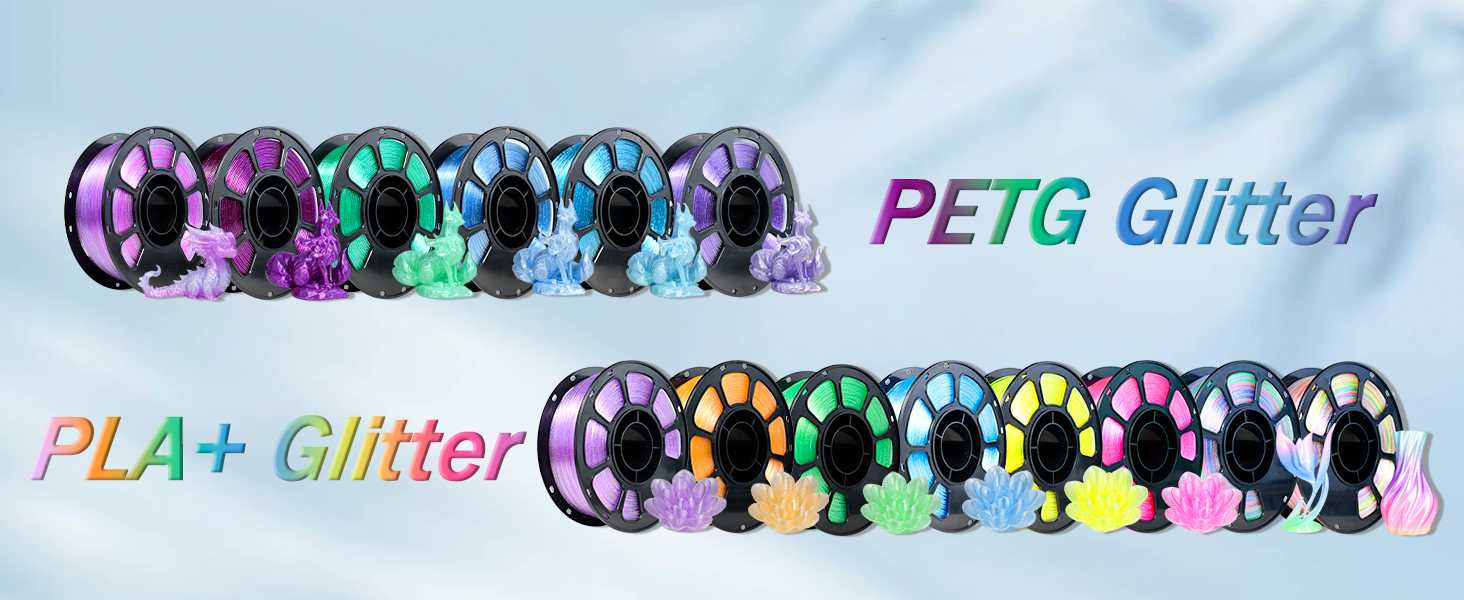 Compared to regular 3D printing filament, PLA silk filament has smooth silky surface 3d 1.75