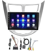 Qiilu Double Din Car Stereo, GPS Navigation for Car 9in HD Touch Screen Navigator GPS Multimedia ...