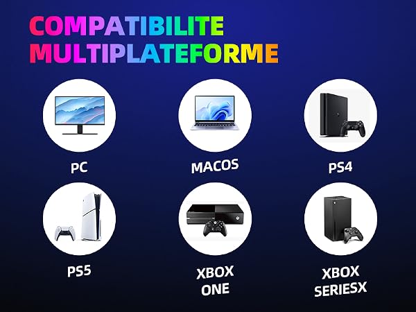 ONE HANDED GAME KEYBOARD KIT with COMPATIBILITE MULTIPLATEFORME