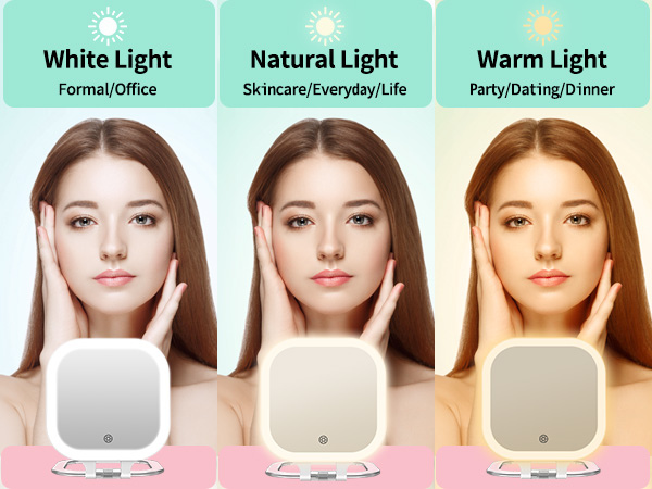 makeup mirrors that light up and magnified