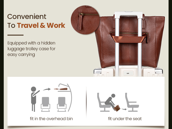 leather tote