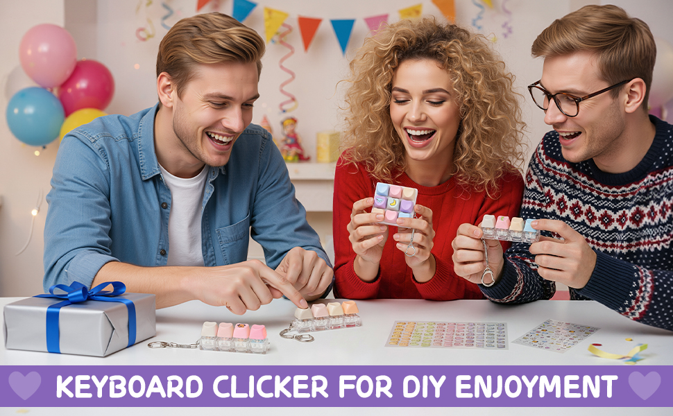 Keyboard Fidget Toy with Stickers