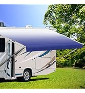 Dulepax RV Awning Fabric Replacement(13.2ft Fabric) Heavy Duty 14oz Vinyl Fabric -Camper Awning R...