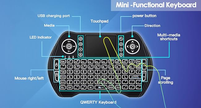BL mini keyboard wireless