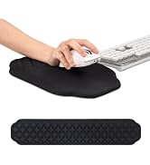 Keyboard and Mouse Pad with Wrist Rest - Ergonomic Black Mousepad Wrist Support, Keyboard Wrist R...