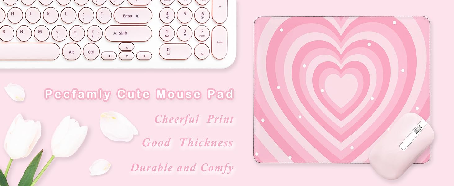 small pink mouse pad