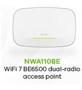 Zyxel WiFi 7 BE6500 Wireless Dual-Radio Access Point | PoE+ or USB Type C Powered (not Included) ...