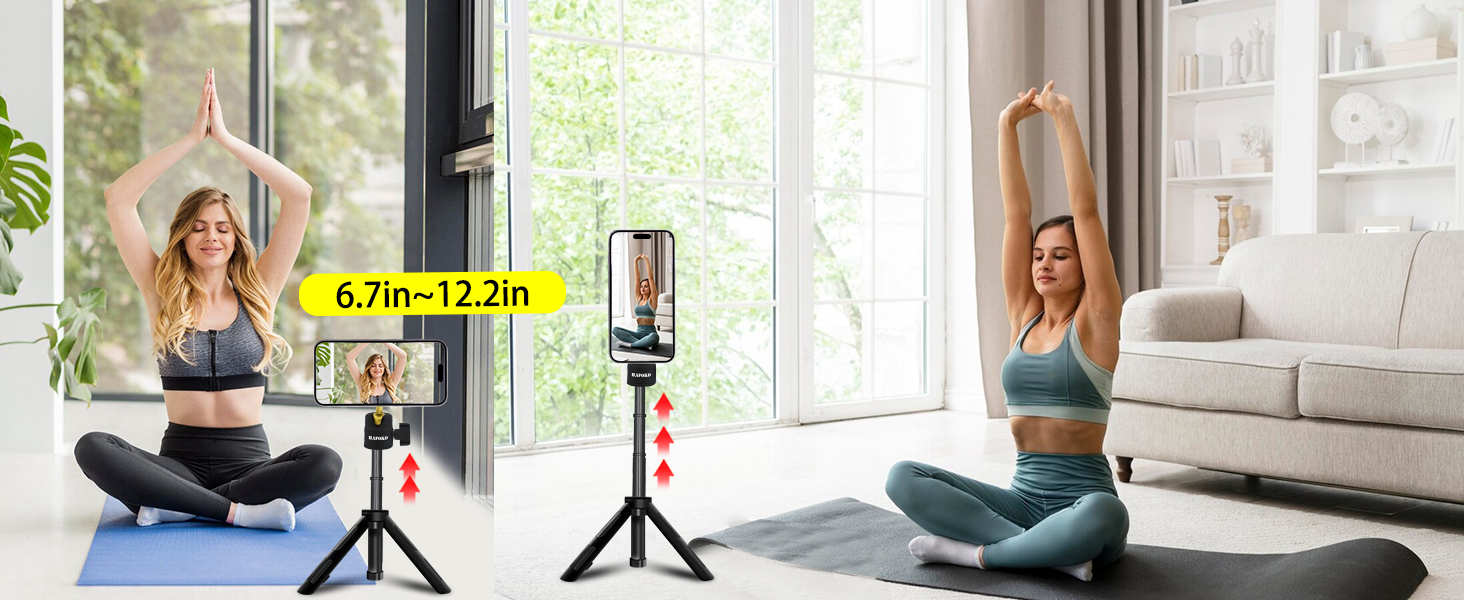Magnetic Self Stick Extension Charging Tripod