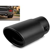 Yiwview Stainless Steel Exhaust Tip, 2.75-2.87" Adjustable Inlet 3" Outlet 6.1" Long, Heavy-Duty ...
