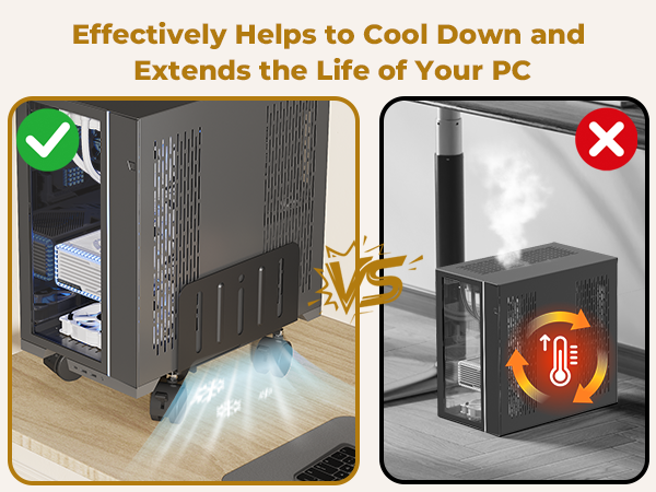 Helps to cool down your PC