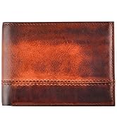 BULL GUARD Cognac Brown Leather Wallet for Men | RFID Blocking Bifold with Removable ID Credit Ca...