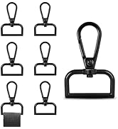 1 Inch Metal Swivel Snap Hooks, 6 Pack Lobster Claw Clasps for Keychains Purse Hardware Bag Makin...