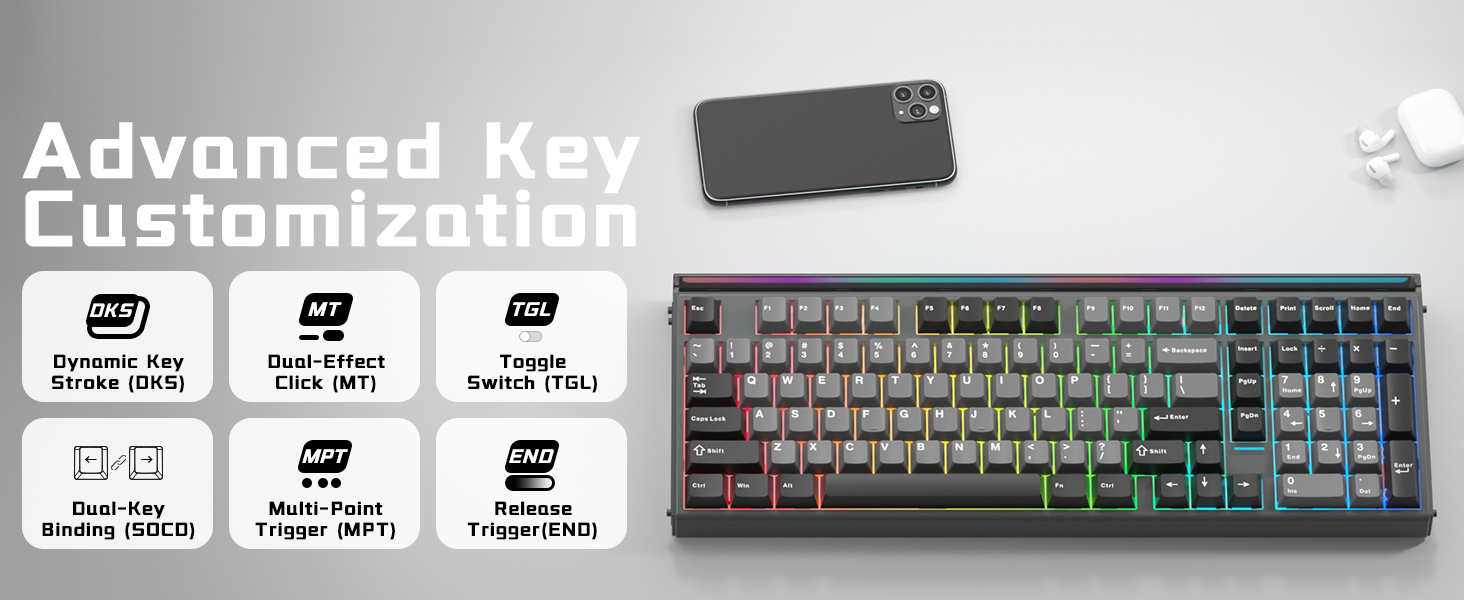 wired gaming mechanical keyboard full size