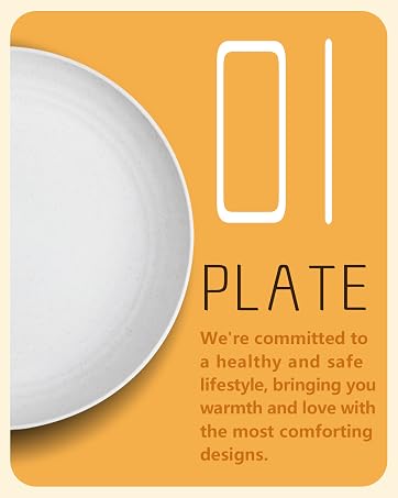 wheat straw dinnerware wheat straw plates dinner plates plastic plates reusable plates set