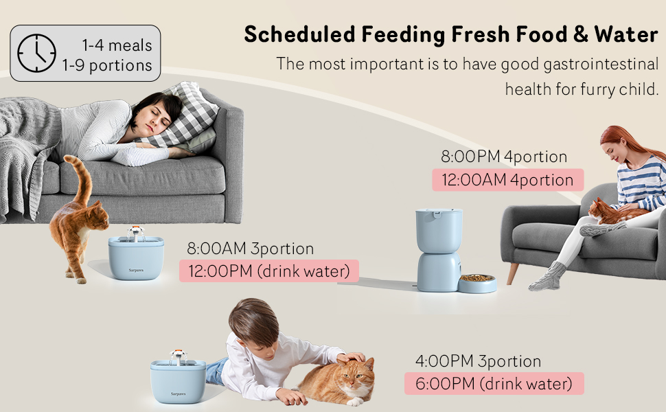 cat feeder and water dispenser,cat automatic feeders,automatic cat feeder and water