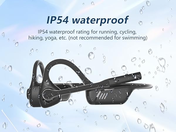 BANIGIPA Bluetooth Headset with Microphone, Open Ear Headphones with Noise Cancelling for Calling