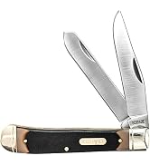 Old Timer 296OT Trapper 7.3in S.S. Traditional Folding Knife with 3.2in Clip Point Blade and Sawc...