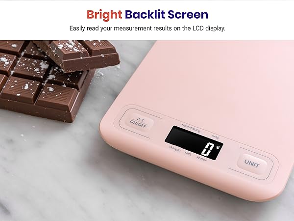 Bright LCD screen makes it easy to read.