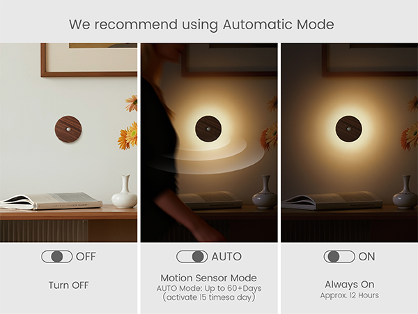 rechargeable motion sensor light indoor