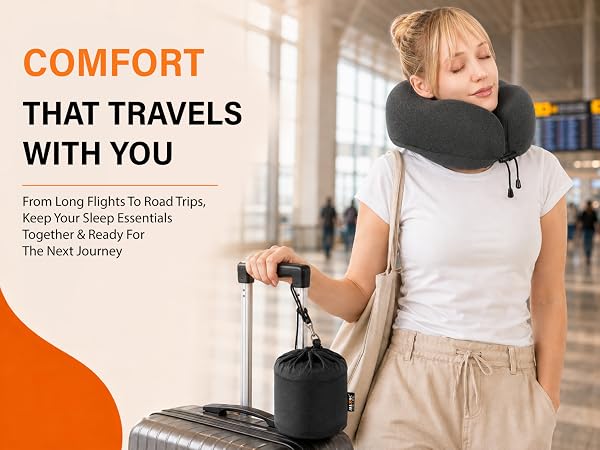 neck pillow travel pillow cervical neck pillow memory foam pillows airplane travel essentials