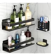 YESENT Shower Shelf 4 Pack - Bathroom Shower Shelf Rust-Proof Aluminum Adhesive Installation No D...