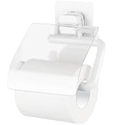 DeHUB Rollpaper Holder with Clear Cover for Toilet, Bathroom, Easy Installation, No Drilling, No ...