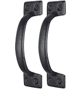 WEBI Rustic Gate Handle:Cast Iron Sliding Barn Door Handle,Vintage Gate Pull Handle Fence Cabinet...
