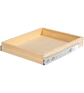 Lydesy Pull Out Cabinet Organizer for Kitchen Fully Assembled 18" W x 21" D x 3" H Solid Wood Dra...