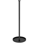 JIAPAIDUO Toilet Paper Holder Stand with Reserve Function, Black Toilet Roll Holder Free Standing...