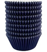 Eoonfirst Standard Size Baking Cups Christmas Party Cupcake Liners 200 Pcs (Navy Blue)