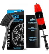 Wheel & Interior Cleaning Scrub Brush & Rim Brush for Tires, Rims, Carpets, and More