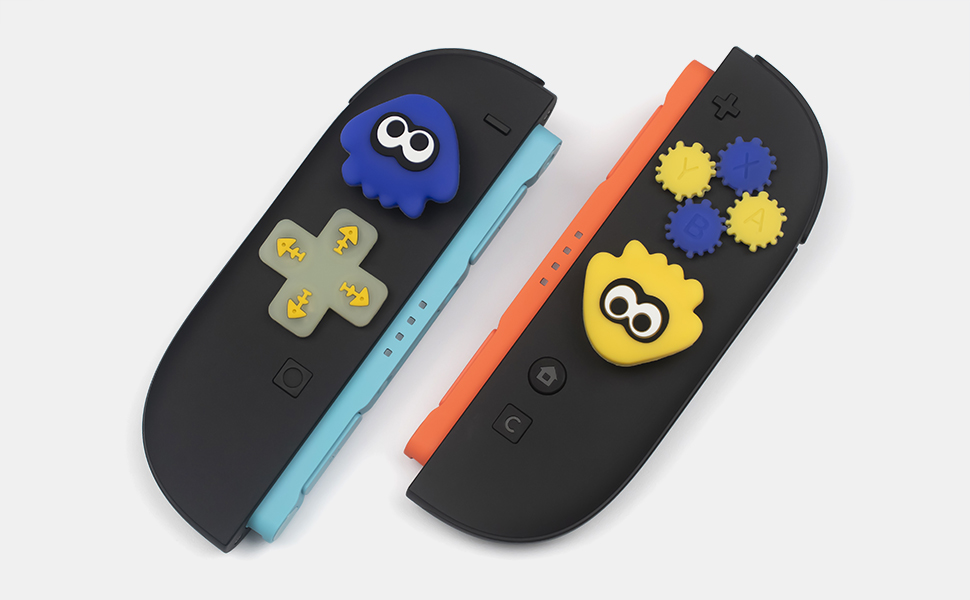 Yellow and blue squid rocker cap