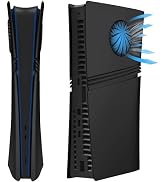 Shockproof Faceplates for PS5 Pro Digital Edition - Hard ABS Matte Replacement Cover Plates with ...