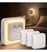 Sujeet Plug-in LED Night Light with Motion Sensor & Dusk to Dawn, 3 Color Temperatures (1800K/270...