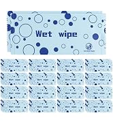 Hipruict Hand Wipes Individually Wrapped, 100 Pcs Wet Napkins Travel Size, Unscented Wet Wipes Bu...