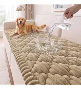 Turquoize Waterproof Couch Cover for Dogs Non Slip, Khaki, 27.6" x 59" | 100% Leak-Proof, Thick F...