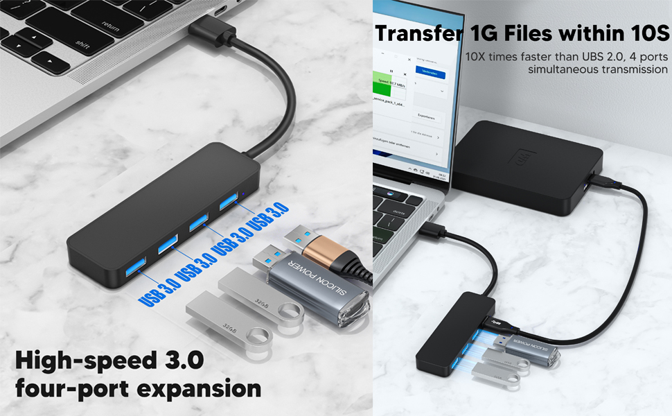 USB3.0 HUB 4-port-Black