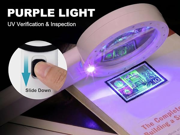 magnifying glass with light 30x hand held magnifying glass with usb magnify glass no distortion