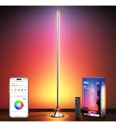 NEEWER Smart RGB IC W Floor Lamp, 1500lm LED Standing Corner Light Compatible with Alexa Google, ...