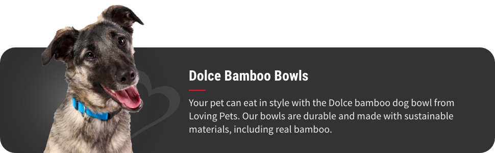 Dolce Bamboo Bowls - Durable & Made From Sustainable Materials, Including Real Bamboo