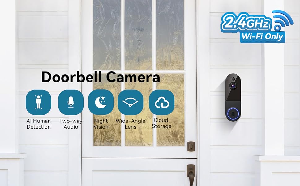 1080p video doorbell camera
