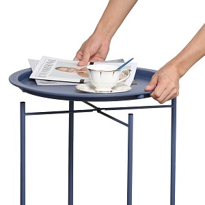 metal side table
