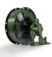 iBOSS PLA+ Filament Olive Green 1.75mm, Upgrade 3D Printer PLA Plus Filament, 1kg Spool (2.2lbs) ...