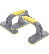 KALLORY 2pcs Pushup Handles for Floor with Non-slip Grip, Plastic Portable Gym Equipment for Home...