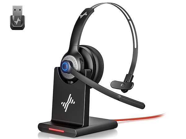 wireless headset with mic for work