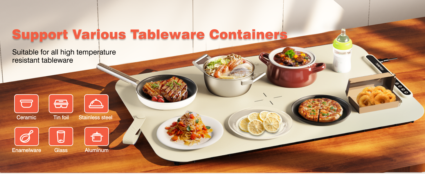 iTRUSOU Silicone Food Warming Mat BW701 Suitable for different tableware