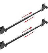 MIROAMZ Towel Bar, 14inch to 25inch Adjustable Towel Holder Rod, Self Adhesive Wall Mounted Hand ...