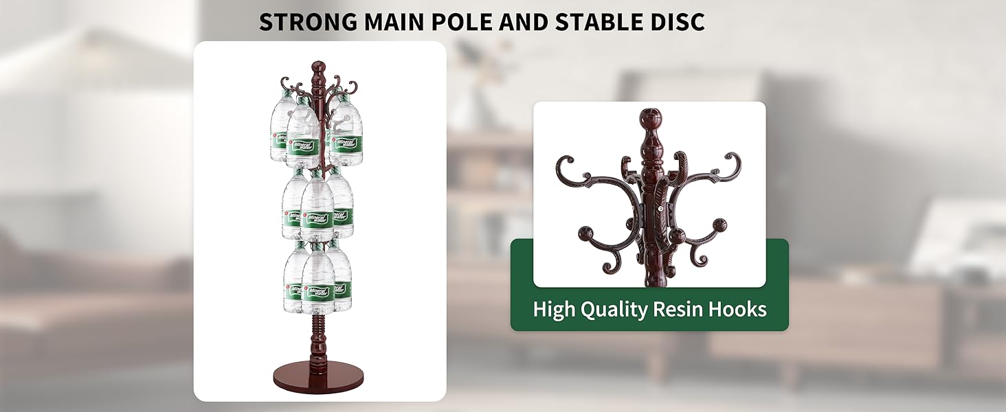 wooden coat rack